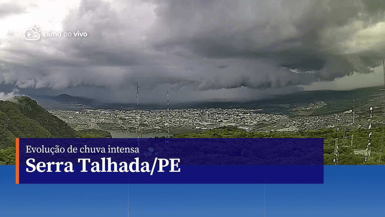 Evolução de chuva intensa em Serra Talhada/PE - 15/03/23