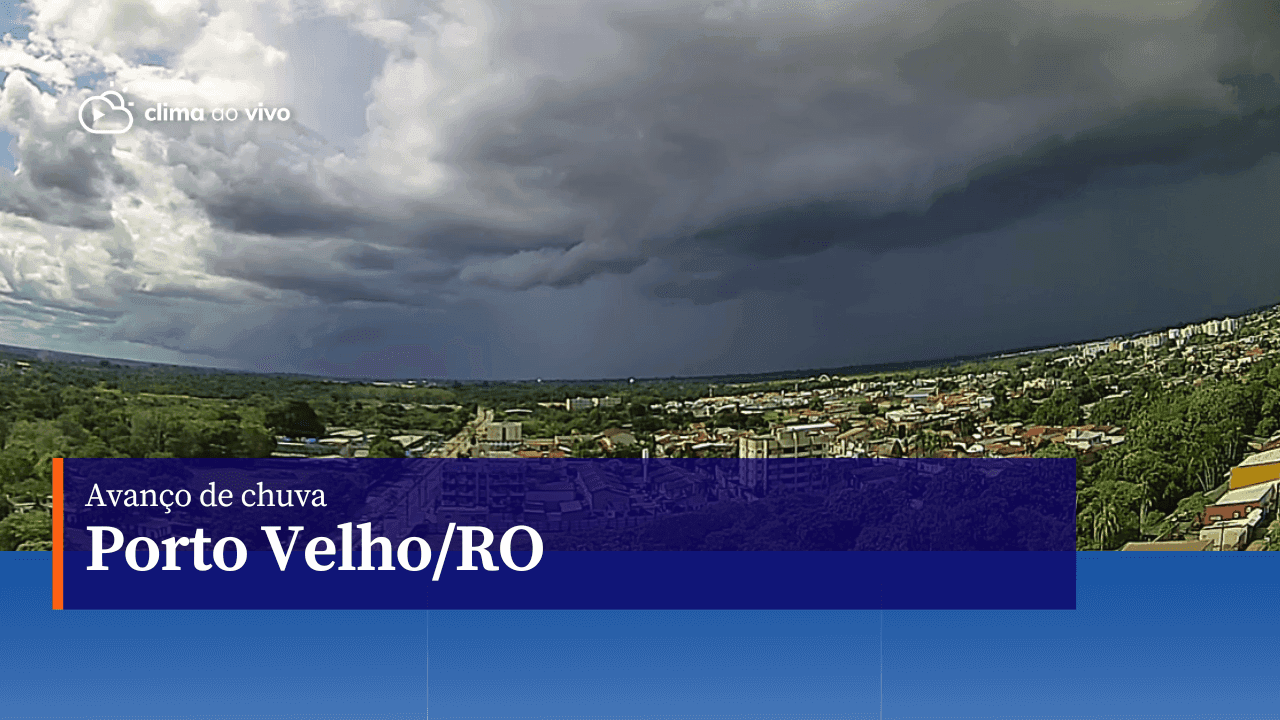 Avanço de chuva em Porto Velho/RO - 13/04/23