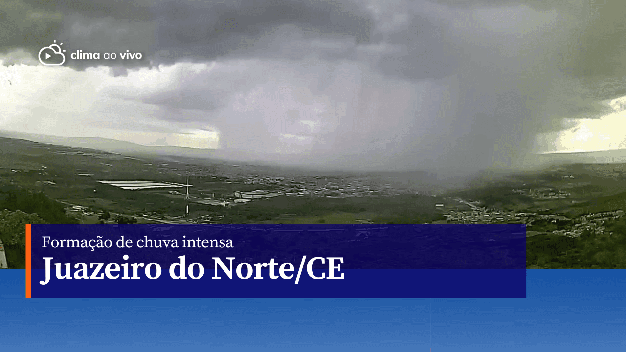 Formação de chuva intensa em Juazeiro do Norte/CE - 17/04/23