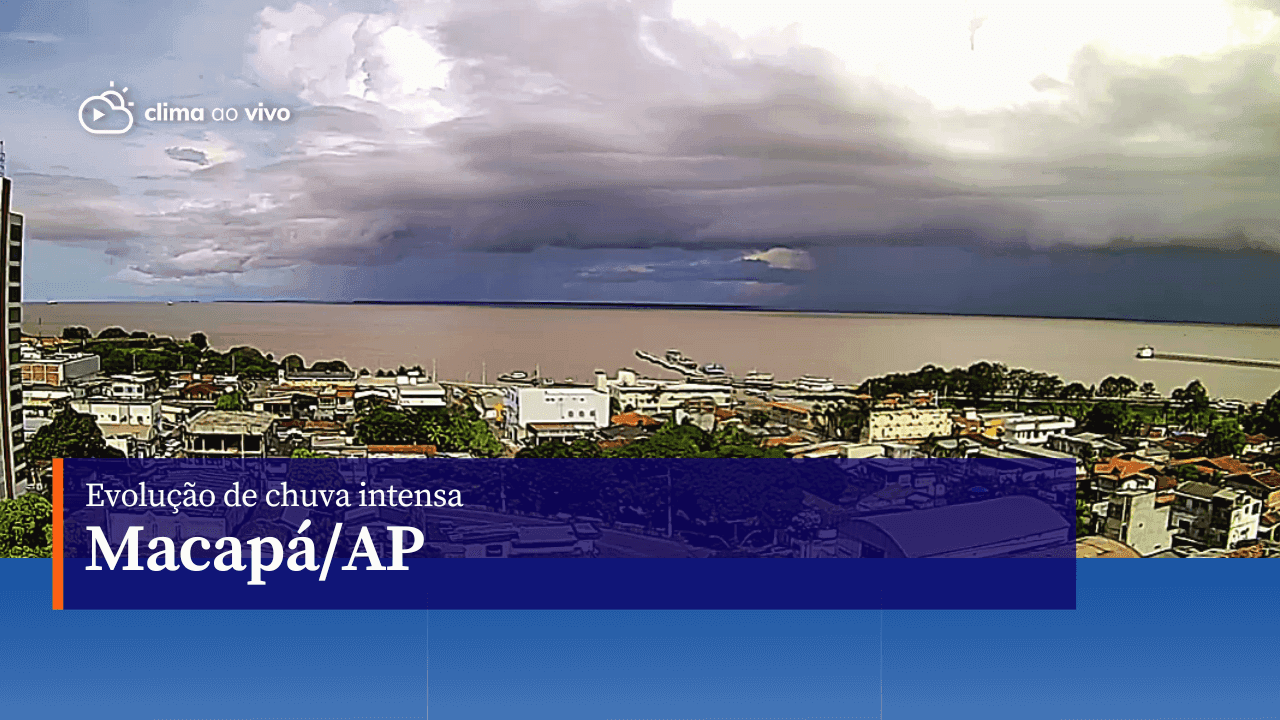 Evolução de chuva intensa em Macapá/AP - 22/04/23