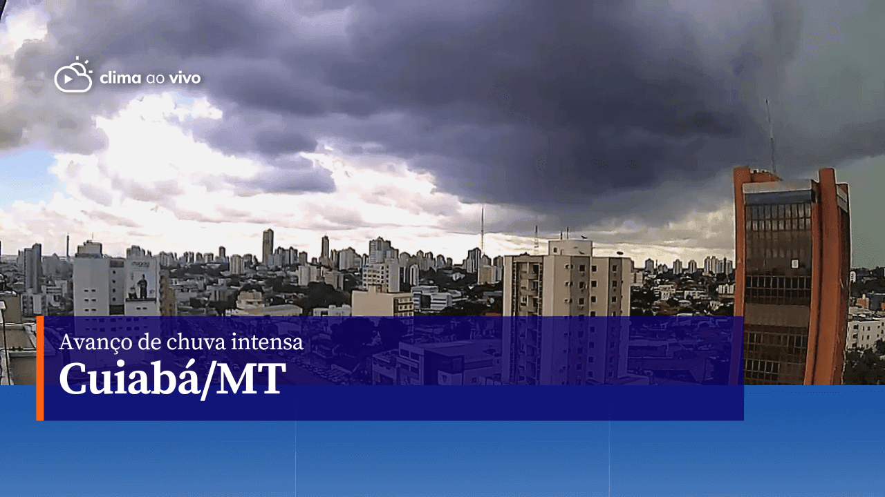 Avanço de chuva intensa em Cuiabá/MT - 25/04/23