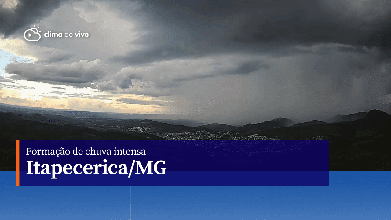 Formação de chuva intensa em Itapecerica/MG - 26/04/23