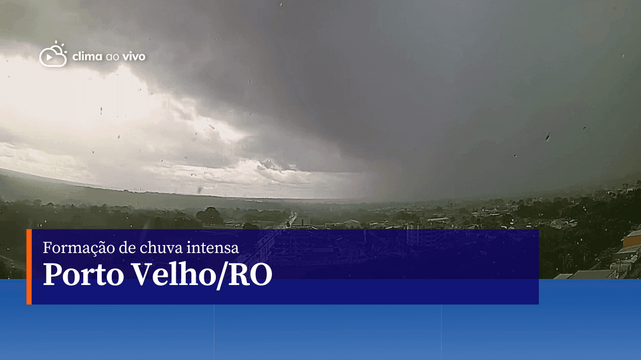 Formação de chuva intensa em Porto Velho/RO - 08/05/23