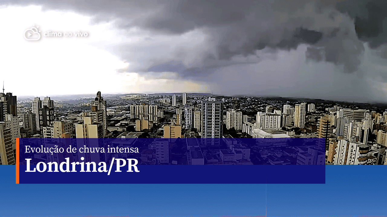 Evolução de chuva intensa em Londrina/PR - 09/05/23