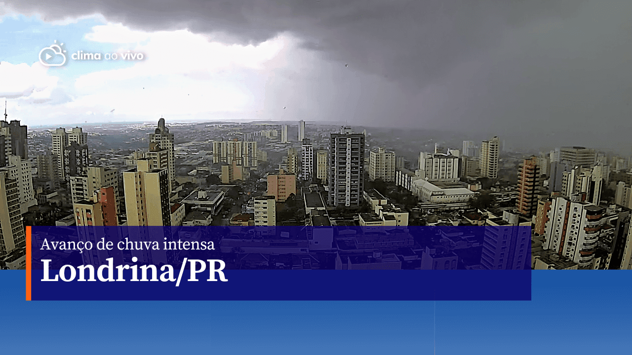 Avanço de chuva intensa em Londrina/PR - 10/05/23