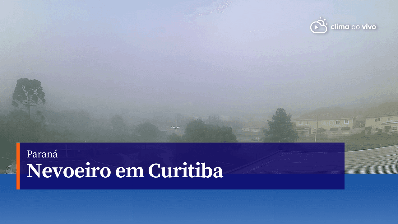 Formação de nevoeiro intenso em Curitiba/PR - 25/05/23