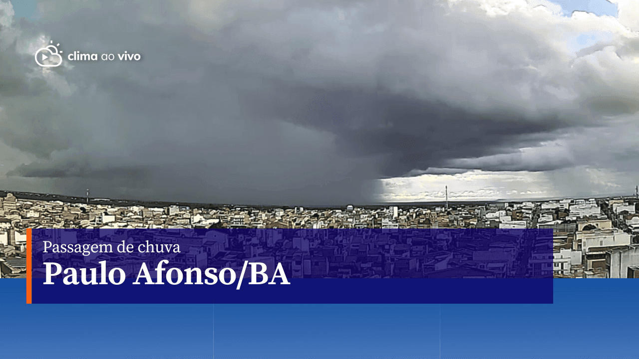 Passagem de chuva em Paulo Afonso/BA - 26/05/23