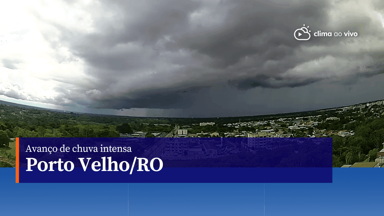 Avanço de chuva intensa em Porto Velho/RO - 01/06/23