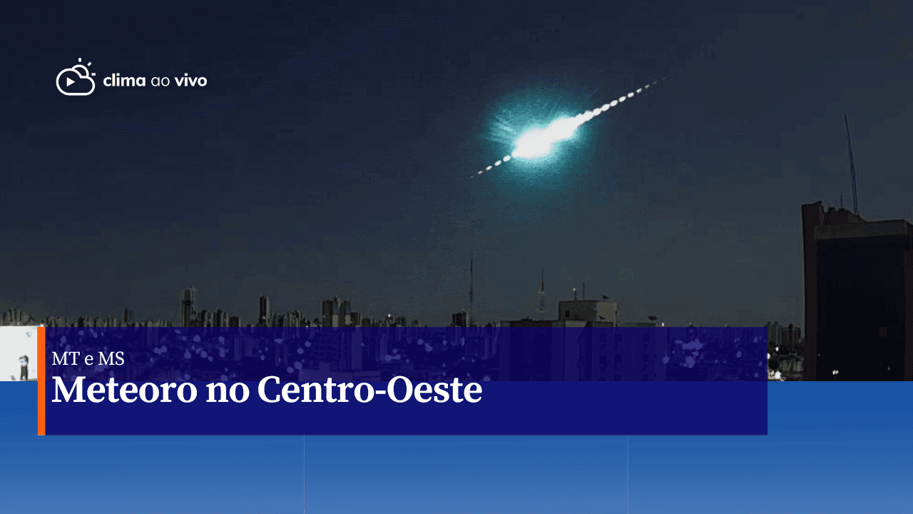 Meteoro reluzente e azulado risca o céu de Mato Grosso e Mato Grosso do Sul - 26/06/23