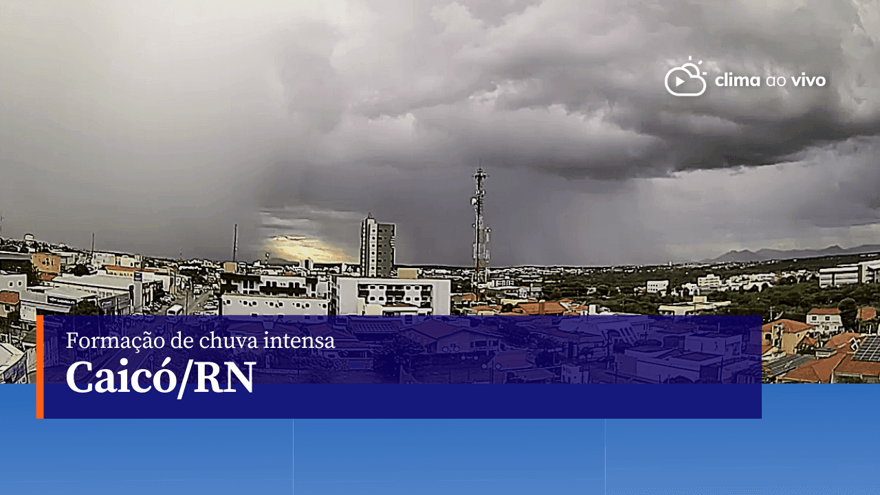 Formação de chuva intensa em Caicó/RN - 07/07/23