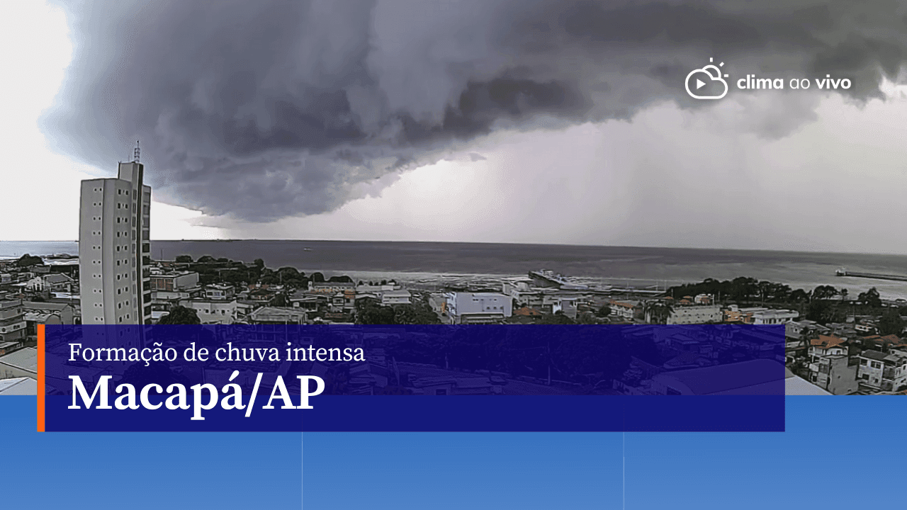 Formação de chuva intensa em Macapá/AP - 27/07/23