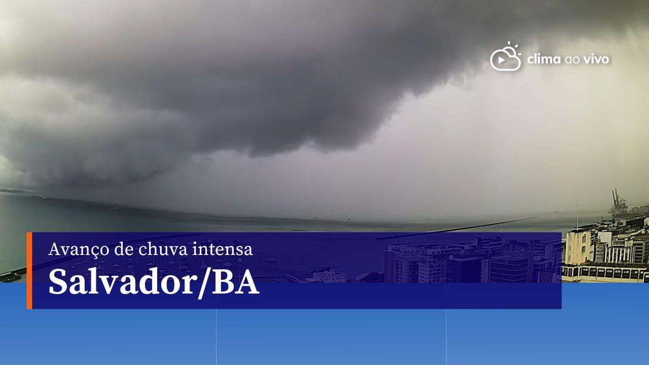 Avanço de chuva intensa em Salvador/BA, na manhã desta quinta-feira - 09/11/23