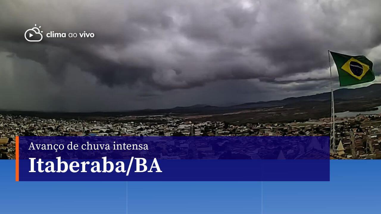 Avanço de chuva intensa em Itaberaba/BA - 21/12/23