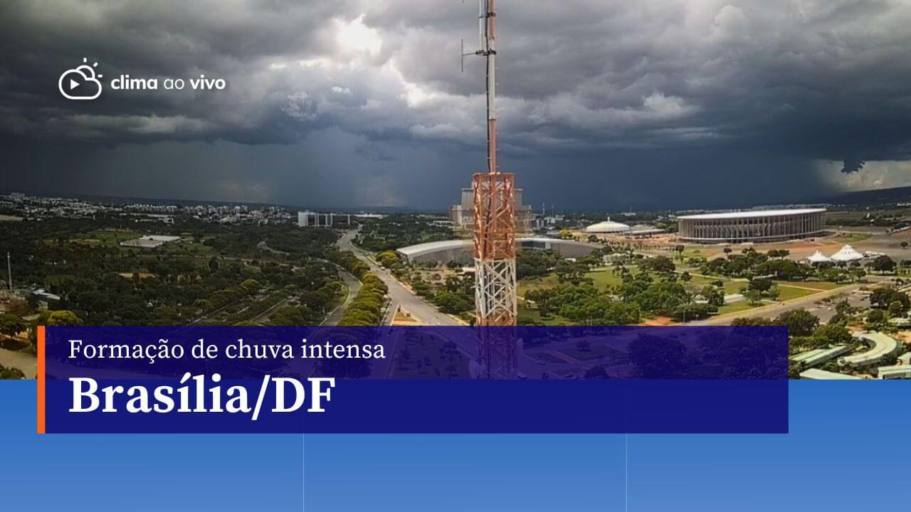 Formação de chuva intensa em Brasília/DF - 28/12/23