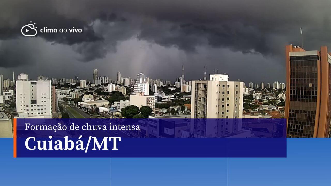 Formação de chuva intensa na grande Cuiabá/MT - 02/01/24