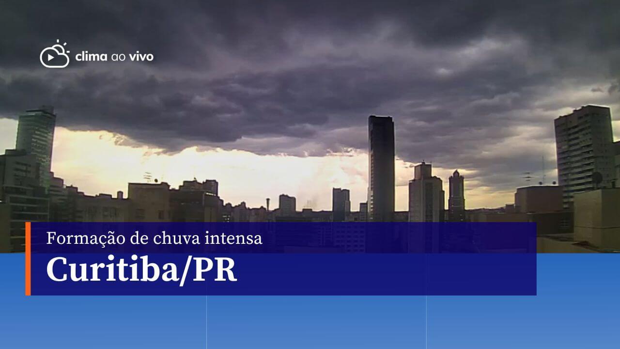 Formação de chuva intensa e rajadas de vento em Curitiba/PR - 09/01/24