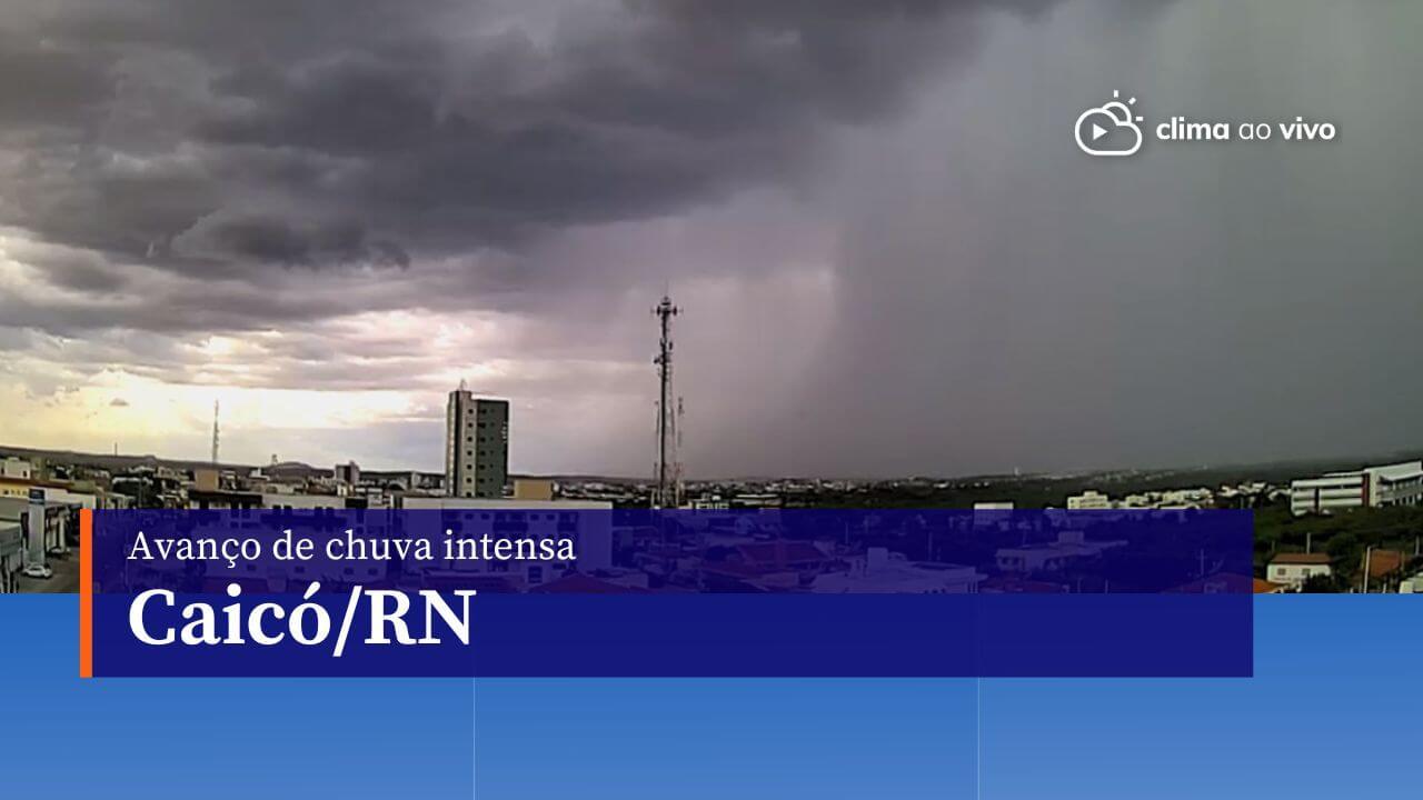 Avanço de chuva intensa em Caicó/RN - 14/02/24