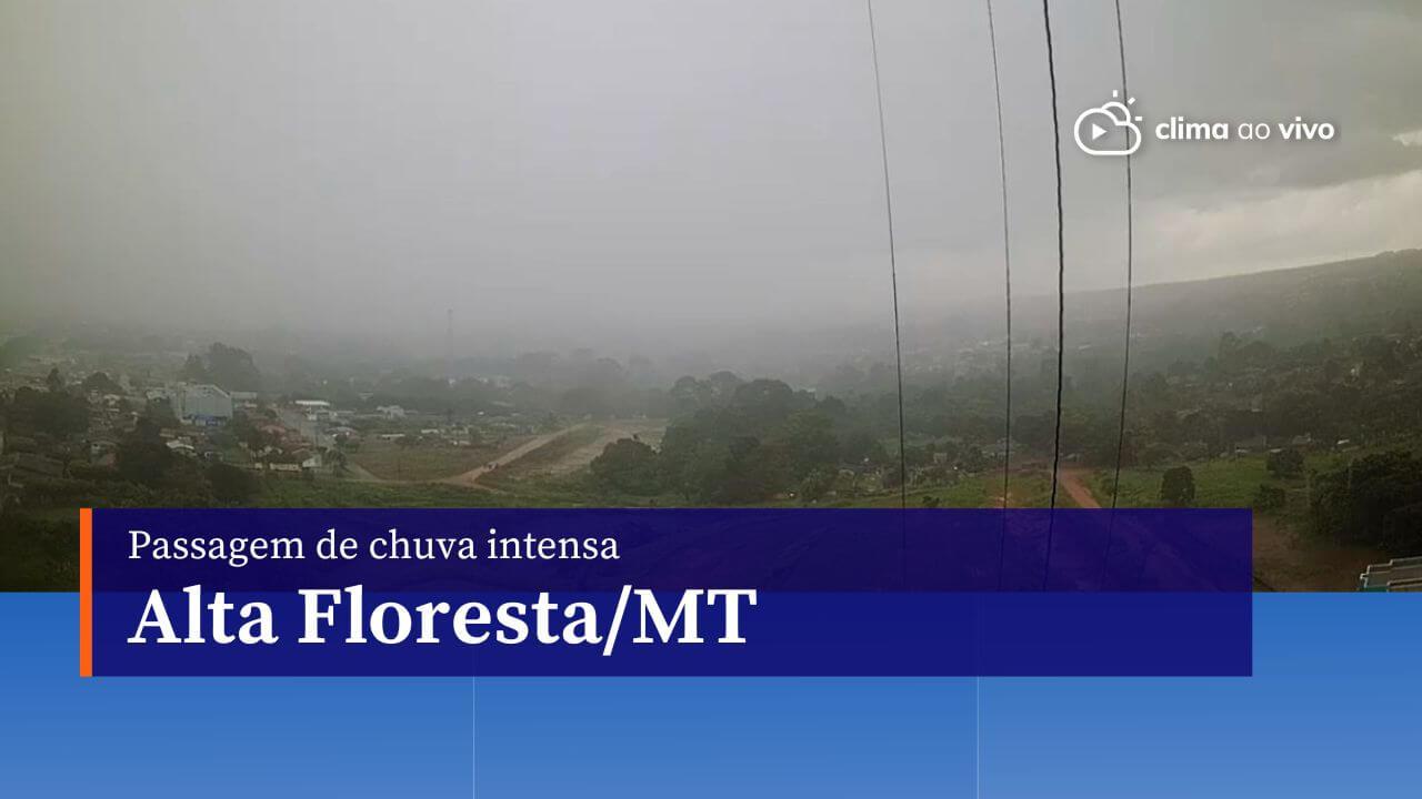 Passagem de chuva intensa em Alta Floresta/MT - 13/03/24