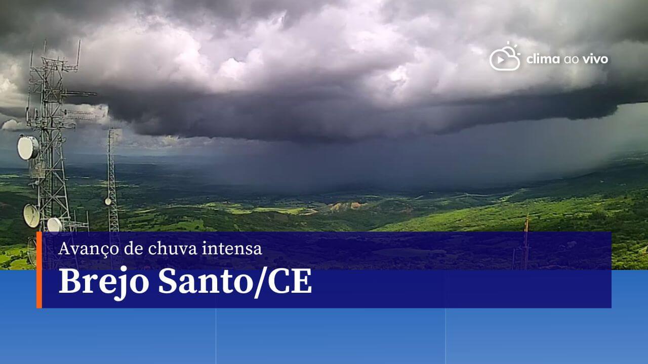Avanço de chuva intensa em Brejo Santo/CE - 04/04/24