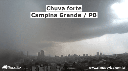 Forte chuva que causou alagamentos em Campina Grande / PB - 21/01/20