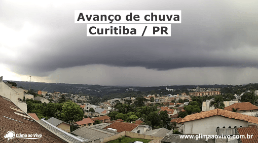 Avanço de chuva em Curitiba / PR - 28/01/20