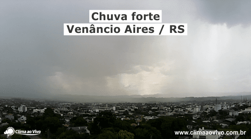Chuva com vento forte em Venâncio Aires / RS - 17/02/20