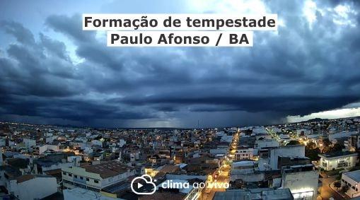 Formação de tempestade nos arredores de Paulo Afonso / BA - 23/04/20